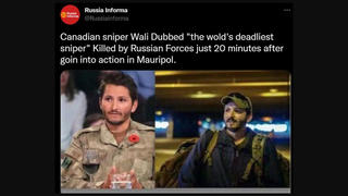 Проверка фактов: Канадский снайпер Вали НЕ был убит в Украине - он продолжает давать видеоинтервью репортерам, которые его знают